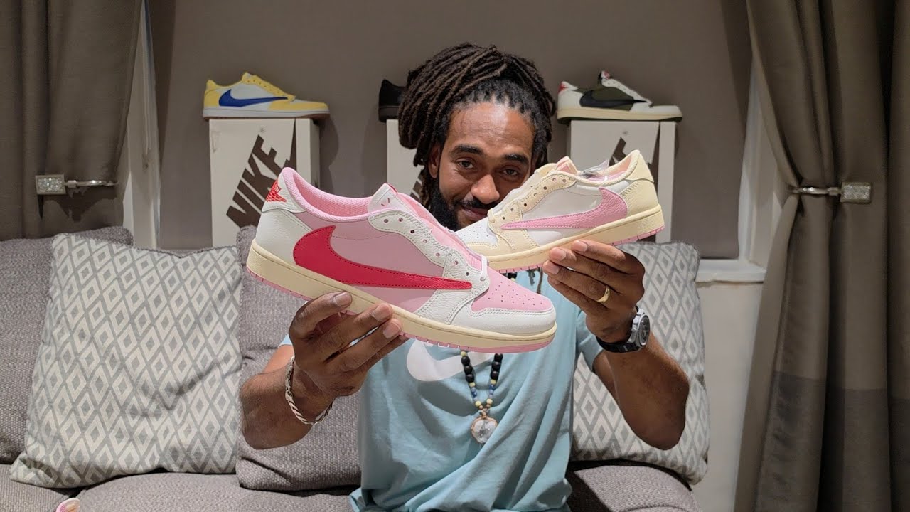 Travis Scott x Jordan 1 Low 'Pink Pack'. Check out both the