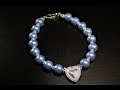 Simple Pearl  Heart Bracelet