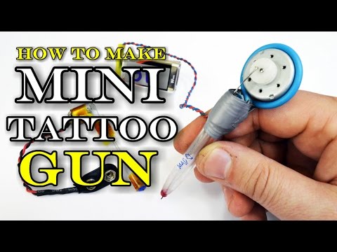 How To Make Mini Tattoo Gun!