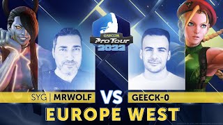 Celebrity Mr Wolf (Seth) vs. Geeck-0 (Cammy) - Top 8 - Capcom Pro Tour 2022 Europe West Profile