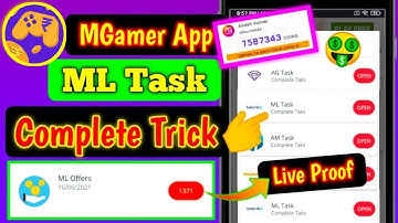 MGamer App ML Task Complete Trick | How To Complete ML Task In Mgamer | MGamer Coin Add Trick 2021
