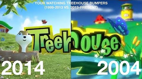 Your Watching Treehouse Bumper Comparison (1999-2013 vs 2013-Present)