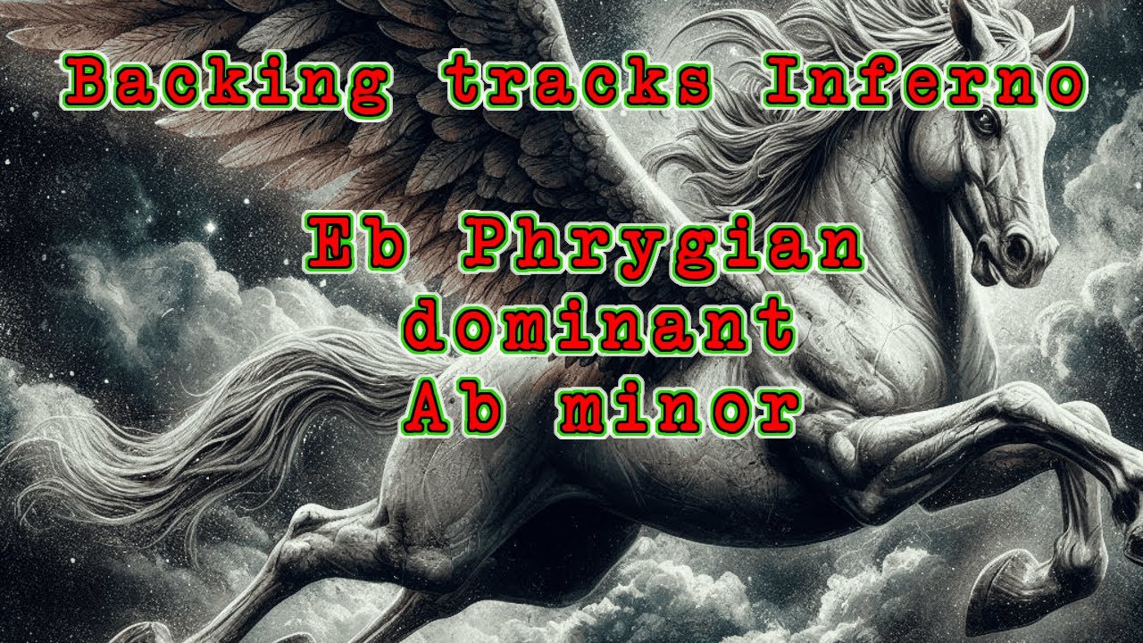 Neoclassical Metal backing track - Pegasus - Eb Phrygian dominant and Ab minor - 120bpm