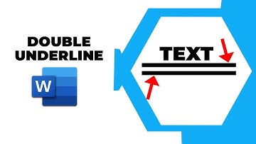 how to insert double underline to text in word