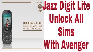 Jazz Digit 4G Lite  Spreadtrum  Unlock For All SIM With Avenger Dongle Spreadtrum module