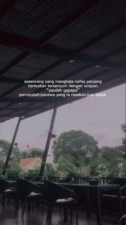 Story Wa Sad || Seseorang yang Menghela nafas Panjang kemudian tersenyum Dengan ucapkan 'yaudah gpp'