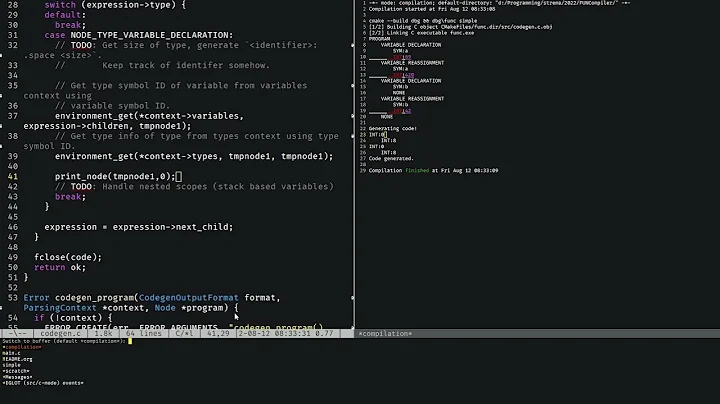 Compiler from scratch, for fun :p | Codegen and Functions | 010