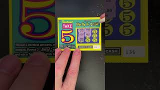 NY SCRATCHER. INSTANT TAKE 5. WIN UP TO $5,555! #lottery #scratch