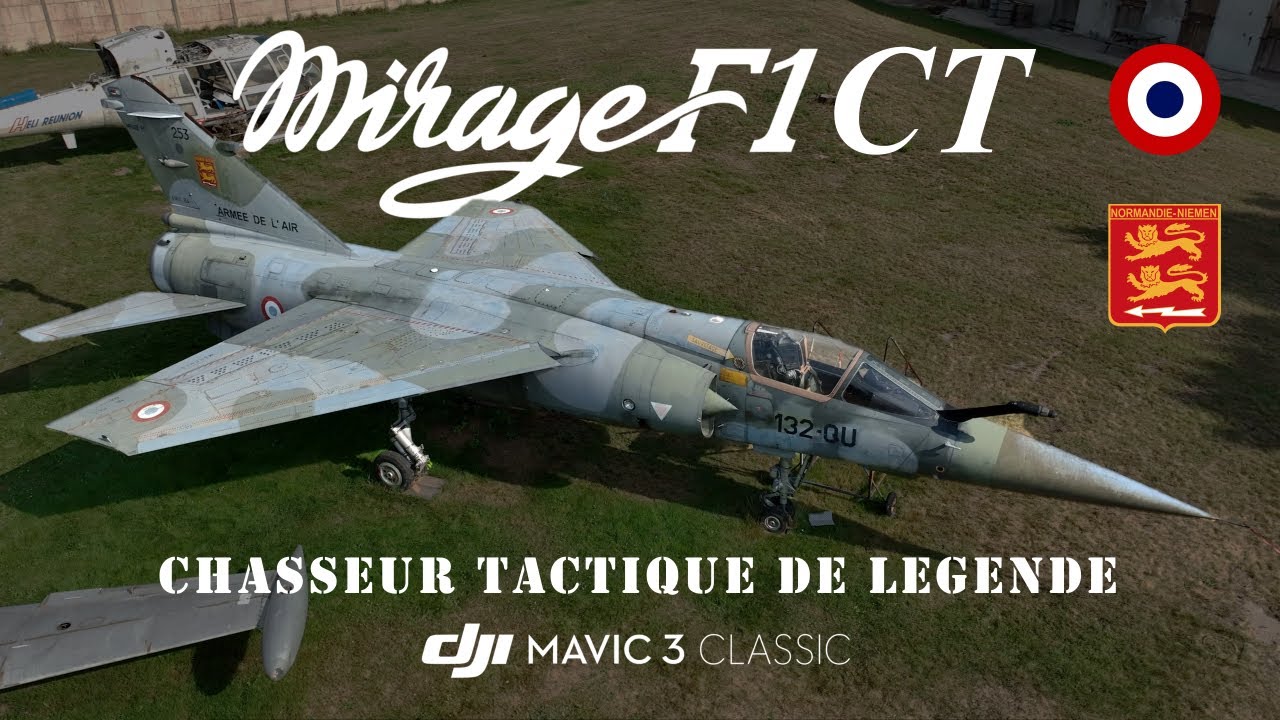 Mirage F1 CT - Avion de Chasse Tactique de Légende - Drone DJI Mavic 3 Classic - 4K