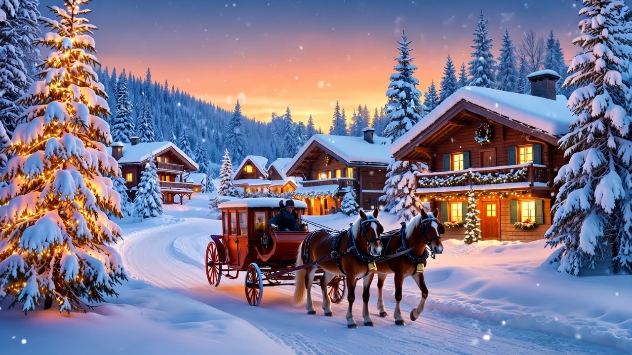 Christmas Carriage Ride Background Music – Cozy Winter Ambience for the Holidays