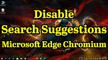 How to disable search suggestions on Microsoft Edge (Chromium)