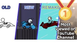 Evolution of Crossing the Pit - OLD vs NEW vs REMAKE vs TIKTOK | #henrystickmin Most Viewed Video YC