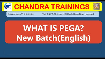 DEMO-1 || New PEGA batch in ENGLISH || DEC 15,2025 || Call +91 8106090080, Check Desc #pega