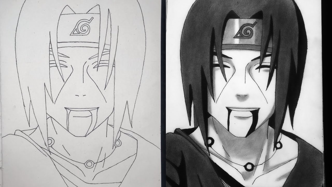 How To Draw Itachi Uchiha Naruto Shippuden Youtube