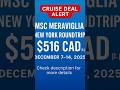 This Cruise Will Cost You Only $516 Canadian for 7 Days!