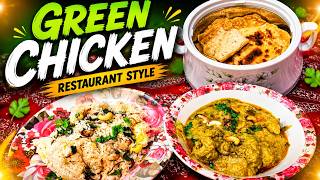 Super Tasty Perfect Green Chicken Recipe | With Paratha & Kaju Rice! screenshot 3