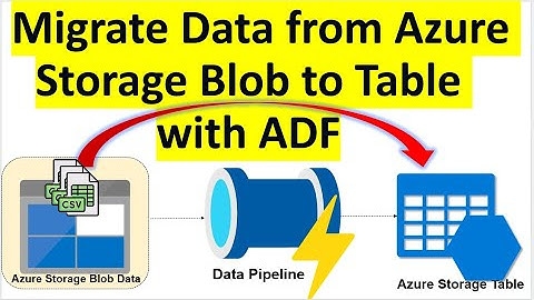 ETL | Azure Data Factory | Migrate Azure Blob Storage to Azure Table Storage With ADF Data Pipeline