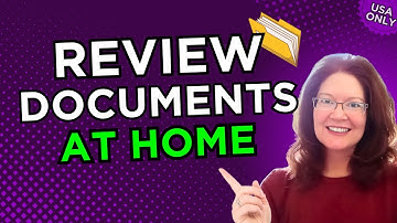 NO EXPERIENCE NEEDED !  Work From Home Job Reviewing Documents