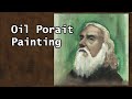 Oil Portrait Painting - Old Man 001 | JK Art