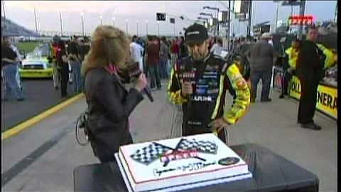 Matt Crafton Feeds Krista Voda Cake NCWTS Bully Hi...