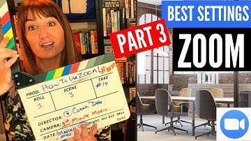 BEST Zoom SETTINGS To Look And Sound Your Best ( Zoom TUTORIAL ) Part 3