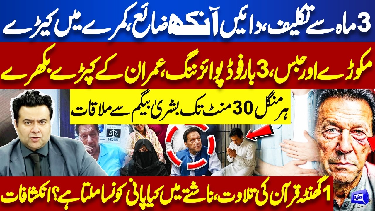 Imran Khan's Eye Damage, Food Poisoning & Shocking Jail Conditions Revealed | Kamran Shahid Analysis