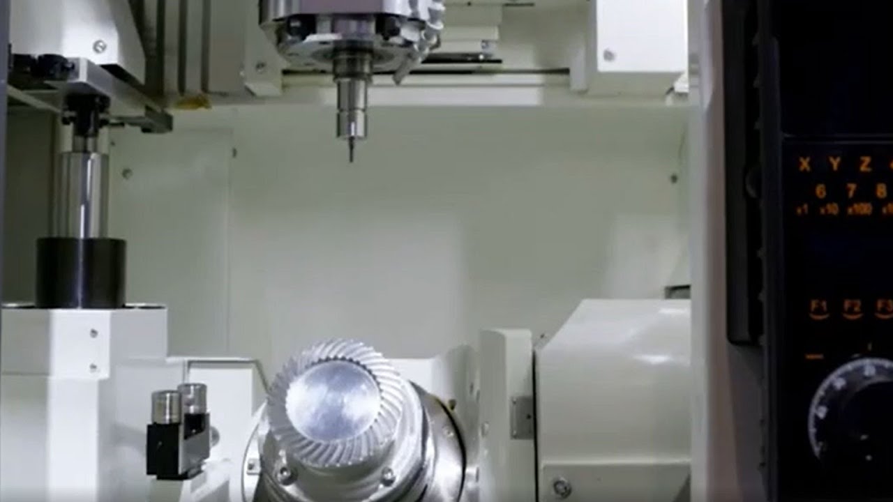 1 micron accuracy on this 5 axis machine