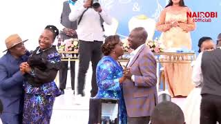 Dp Gachagua And His Wife Dorcas Romantically Dancing During Mp Koimburis Daughter Wedding.
