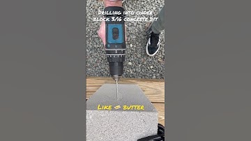 Drilling Into Cinder Block… #shorts #foryou #powerdrill #howto