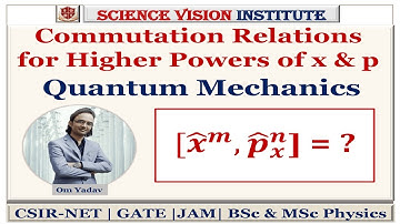 Commutation Relations for higher Powers of x & p | Quantum Mech| NET | GATE | JEST & JAM | Physics