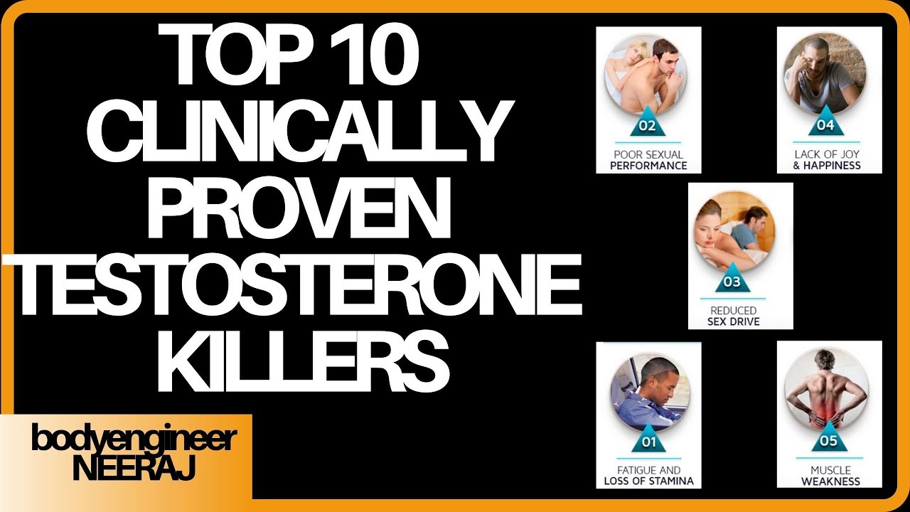 Top 10 Clinically Proven Testosterone Killers You should avoid YouTube