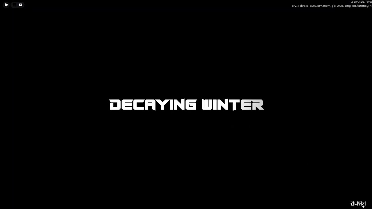 디케잉 윈터 초보자 가이드 10일밤 공략!![Roblox Decaying Winter Night 10]