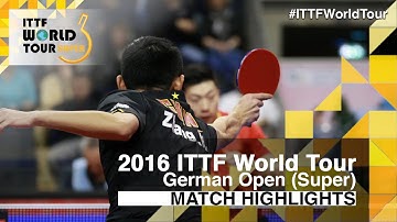 German Open 2016 Highlights: MA Long vs ZHANG Jike (1/2)