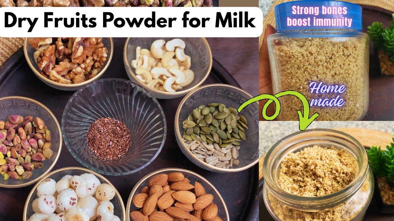 Сухое молоко с сухофруктами | Высокоэнергетический молочный напиток для укрепления костей | Порош...