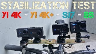 Yi 4k, Yi 4k+, SJ7, Firefly 8s stabilization vs: which is the best?