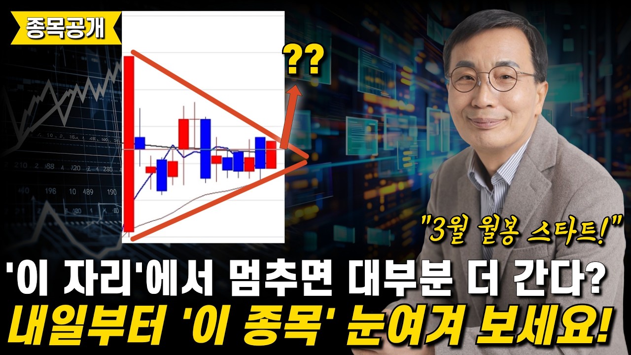 3월 월봉 스타트! '이 자리'에서 멈춘 종목 대부분 더 갑니다! 내일부터 눈여겨 볼 종목 몇개 알려드릴게요