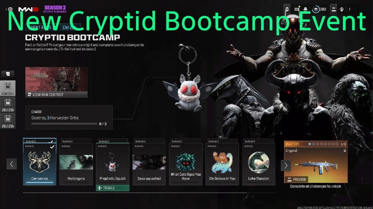 MWZ New Cryptid Bootcamp Event 😎#ps5 #cod #callofduty #warzone # ...