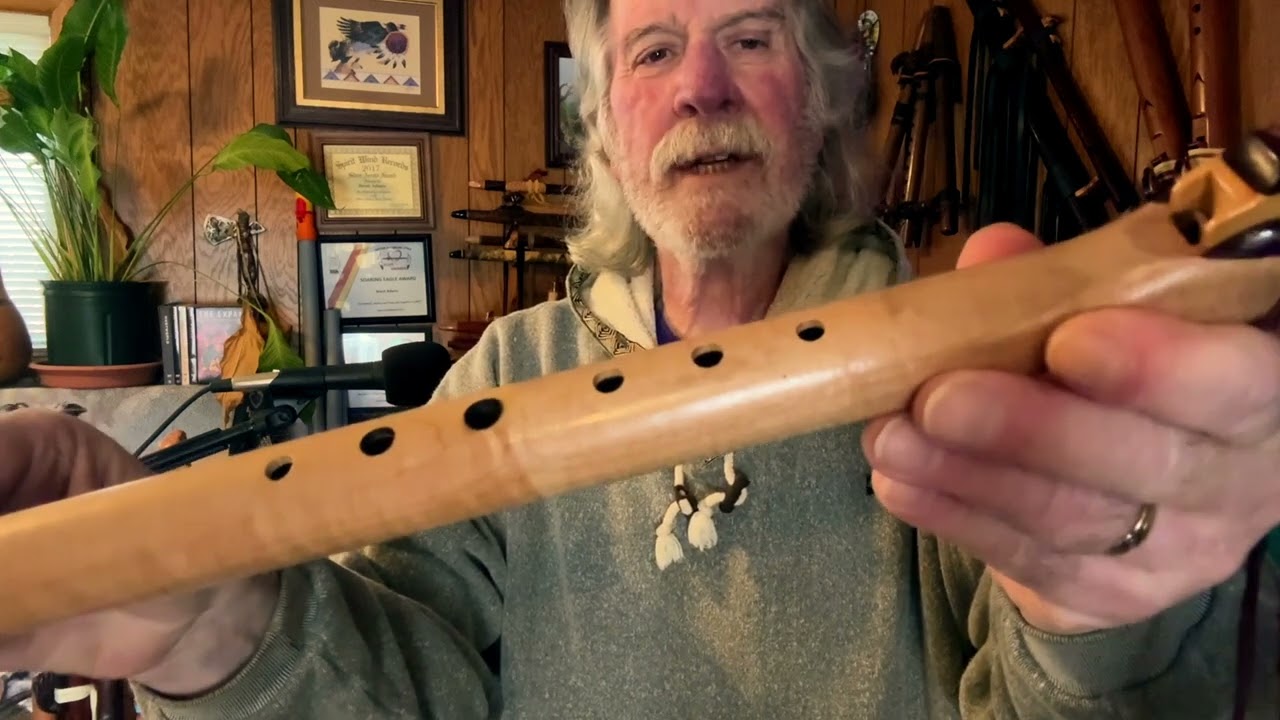 Taking a "Closer Look" at my Shades Of REZ Flute made from Flamed Eucalyptus w/ Purpleheart accents