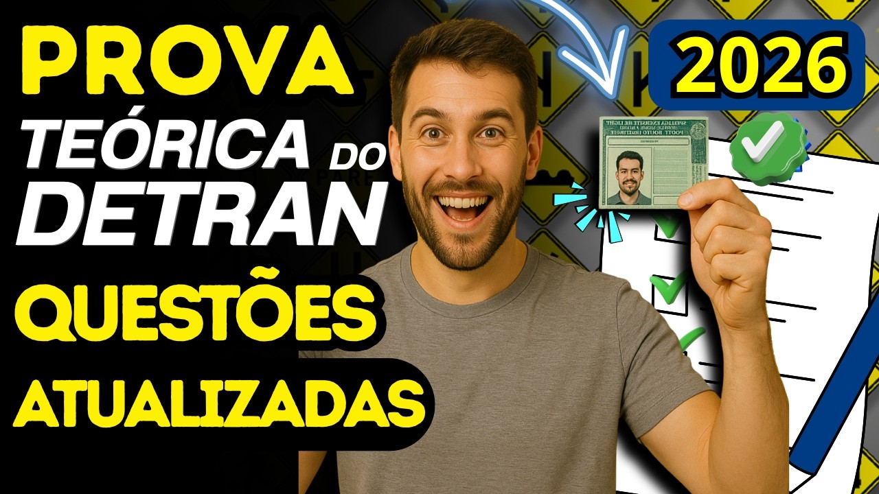 PROVA TEÓRICA do DETRAN: PASSE DE PRIMEIRA com QUESTÕES REAIS, DICAS e MACETES