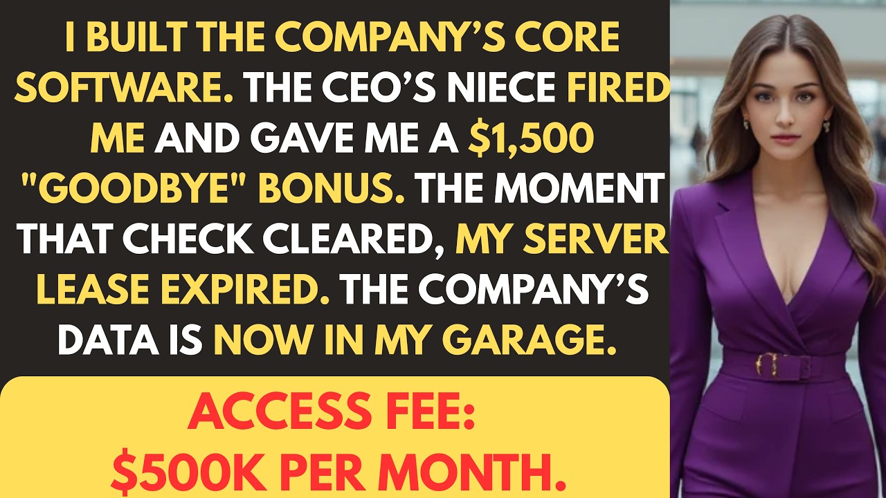 Fired with a $1,500 bonus, they overlooked the fact that I own all the servers - the company goes silent | Workplace Revenge