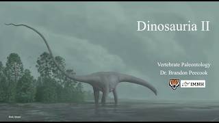 Lecture 19: Dinosauria II