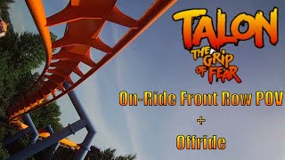 Dorney Park Talon - Onride Front Row POV + Offride 7/30/2018