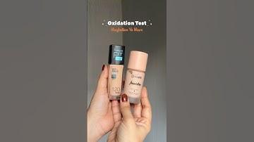 Oxidation Test | Maybelline vs Mars #mars #maybelline #foundation