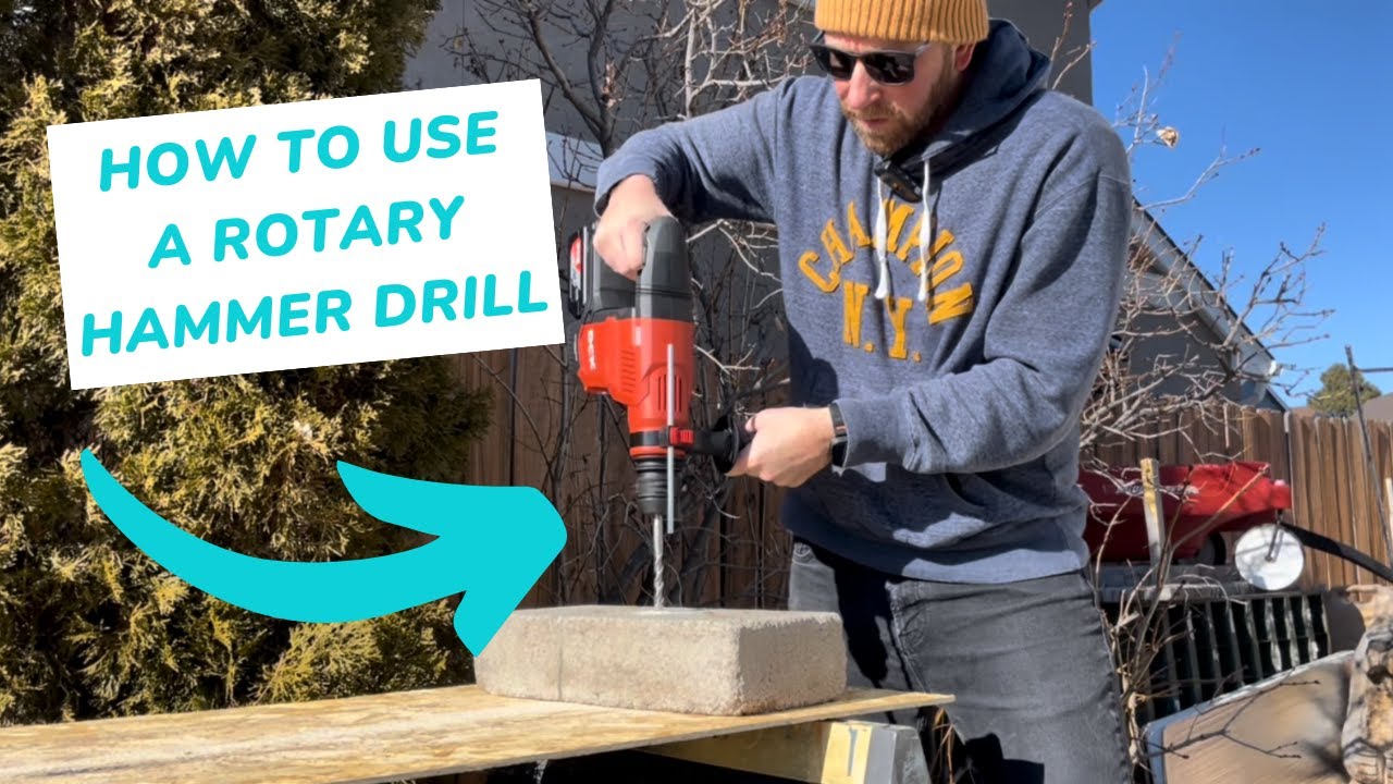 How to Use a Rotary Hammer Drill Demo and Review