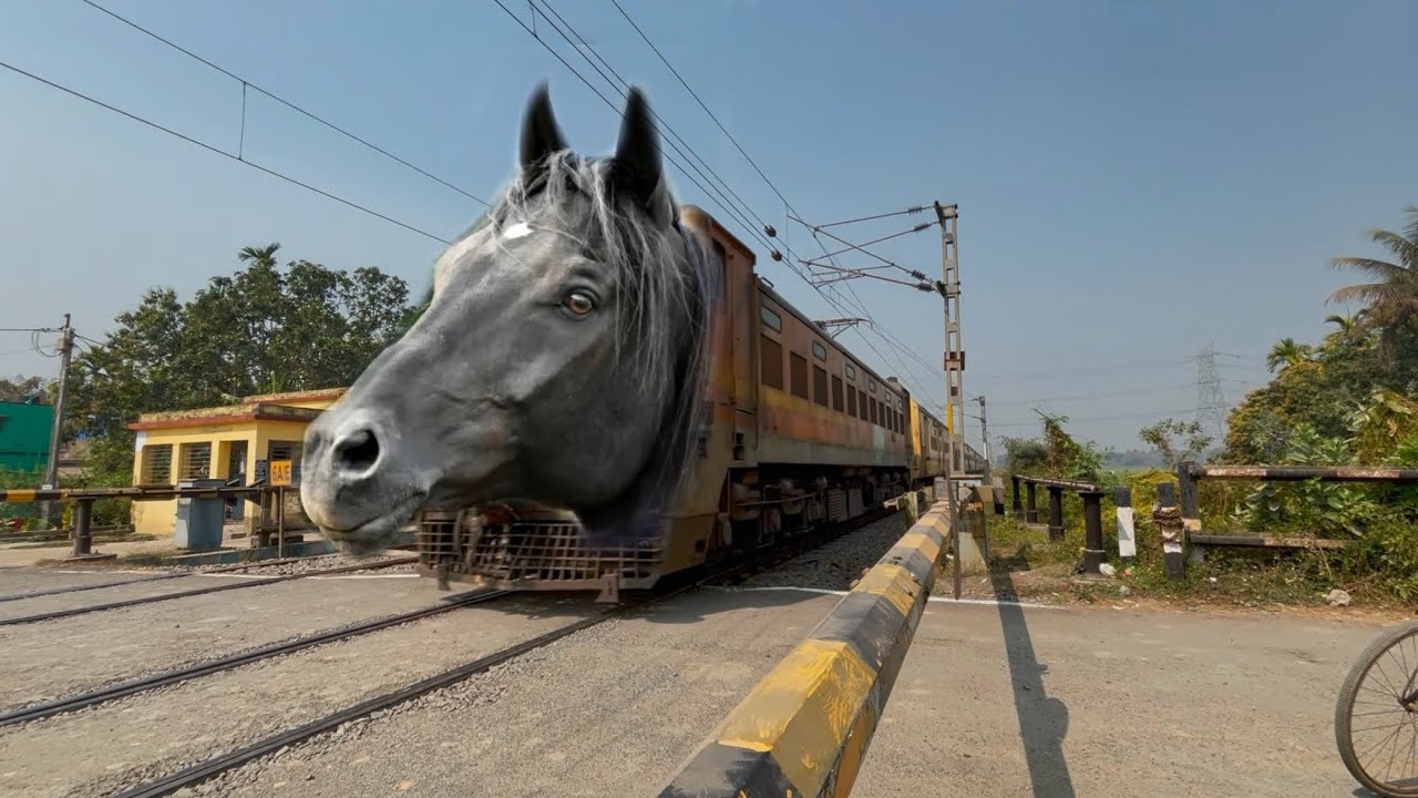 Fast & Furious Mad Horse Headed Malda intercity Express Dangerous Moment at Railgate 