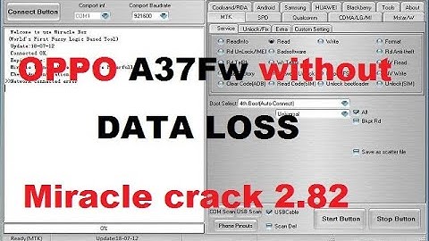 OPPO A37Fw Pattren Unlock Without Data Loss Miracle crack 2.82