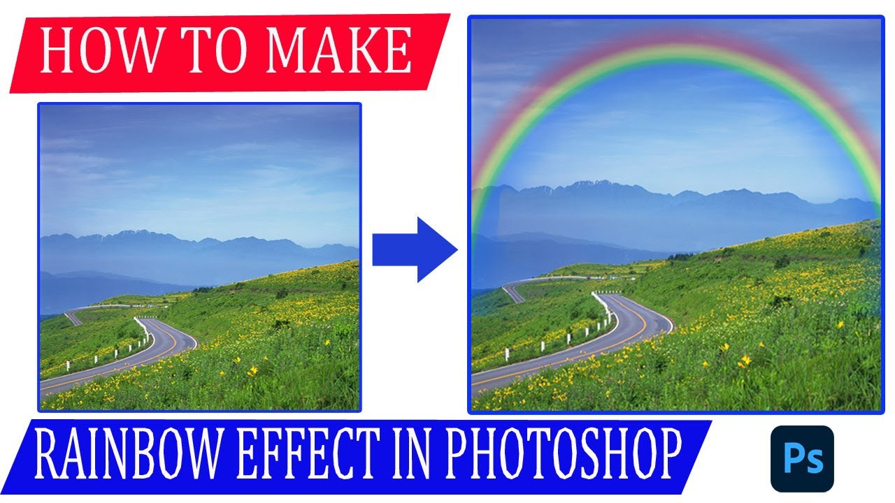 rainbow effects photoshop | new photoshop effects 2025 | rainbow effect photography | 2025 tricks