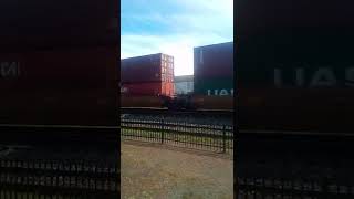CP Stack Train Meeting NS Very Short Stack/Van Heading West and East CSX I166/NS 68B