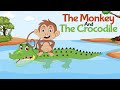 Clever Monkey And The Foolish Crocodile English Stories For Kids BebeGenie 