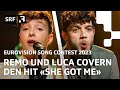 Capture de la vidéo Remo Forrer Feat. Luca Hänni - «She Got Me» (Cover) | Eurovision 2023 | #Eurovisionalbm | Srf 3